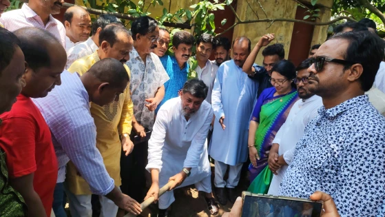 মাদারীপুর পৌর মহাশ্মশান ঘাটে আধুনিক চুল্লি ও সেড নির্মাণের ভিত্তিপ্রস্তর স্থাপন